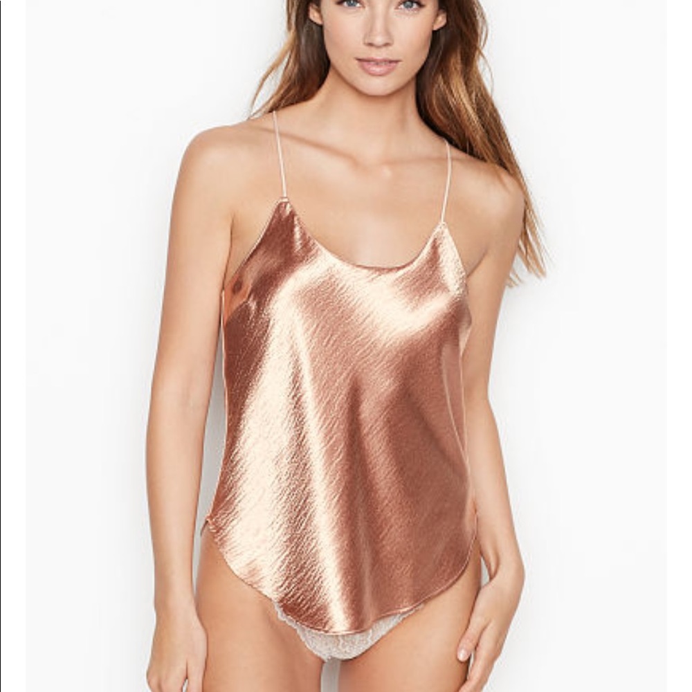 Small VS T-Back Satin Cami